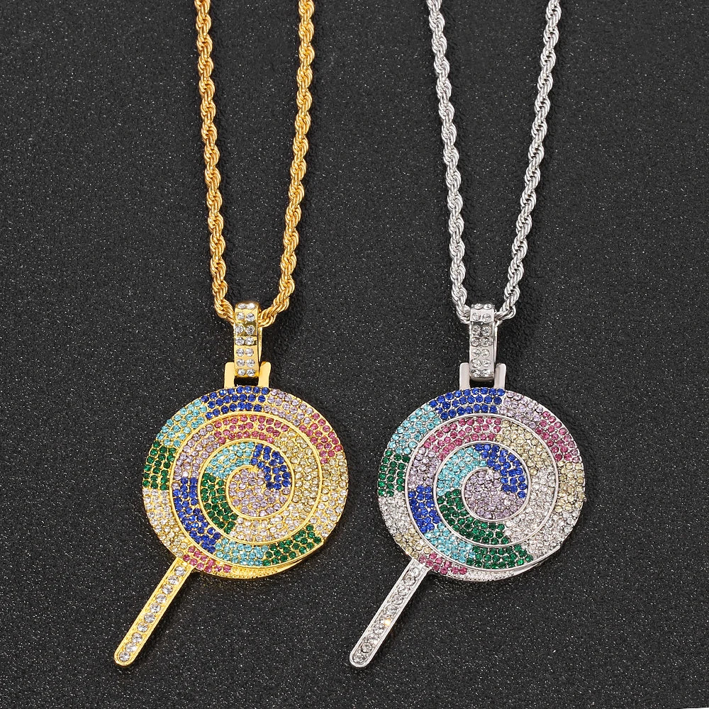 Hip Hop Chain Necklace Rock Iced Out Bling Pendant Gold Silver Color Chains Necklaces Jewelry For Women Men Rapper Accessories